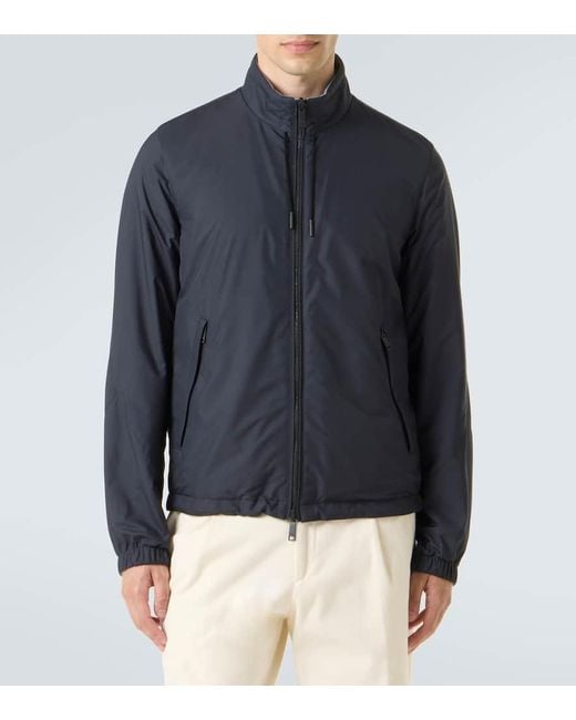 Zegna Blue Brezza Reversible Jacket for men