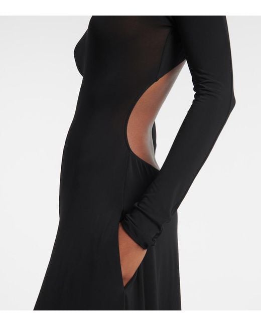 Alaïa Black Flared Jumpsuit