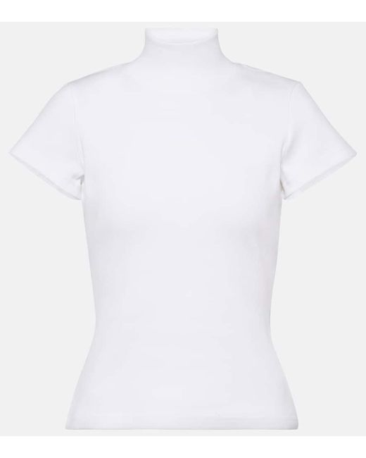 Top in jersey di Alaïa in White