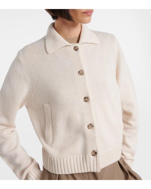 Jardin Des Orangers Natural Wool And Cashmere Cardigan