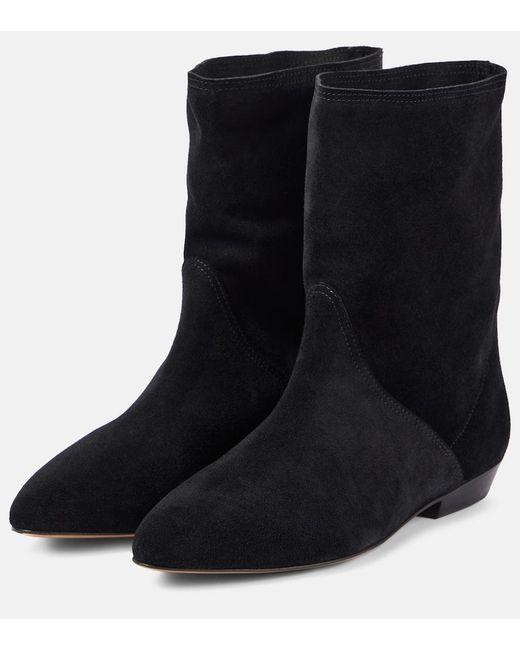 Isabel Marant Black "Slaine" Ankle Boots