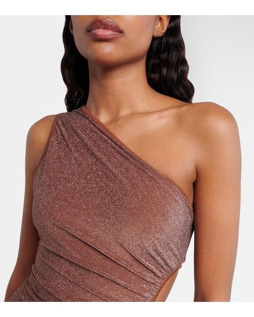 Johanna Ortiz Brown Cutout Swimsuit