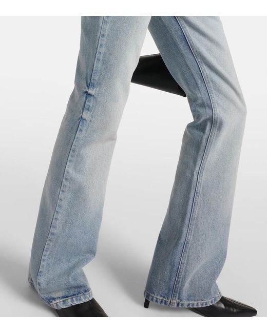 Jeans bootcut de tiro bajo Courreges de color Blue