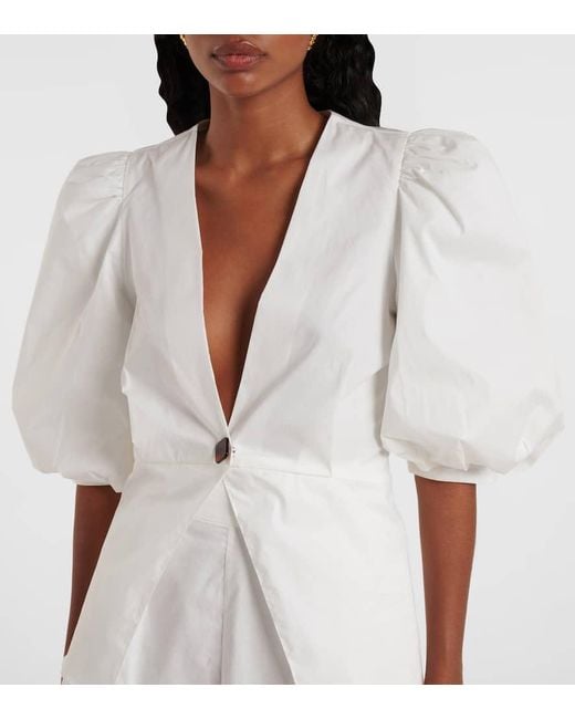 Adriana Degreas White Cotton Top