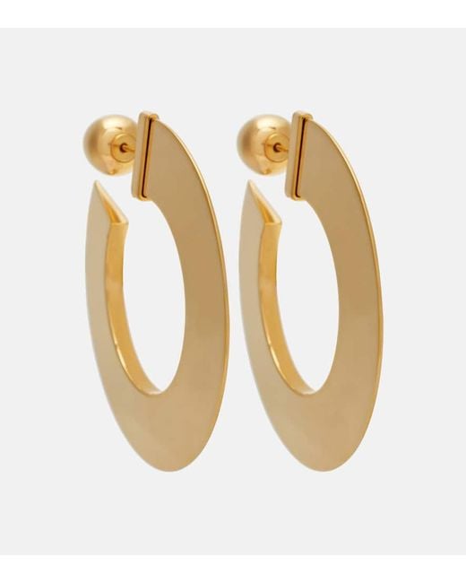 Pendientes De Aro Small Alaïa de color Metallic