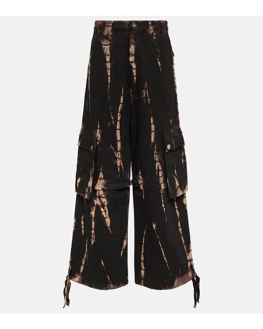 Dion Lee Black Cargohose Aus Denim
