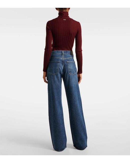 Citizens of Humanity Blue Annina High-Rise Wide-Leg Jeans