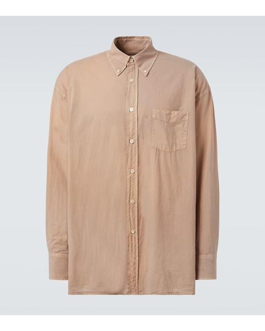 Camisa Borrowed En Gasa De Algodon Our Legacy de hombre de color Natural