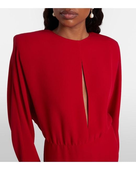 Valentino Red Silk Gown