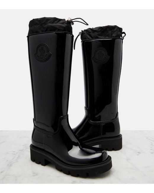 Moncler Black Kickstream Mid-Calf Boots