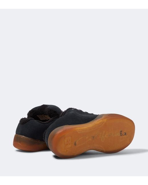 ERL Black Vamp Skate Suede Sneakers for men