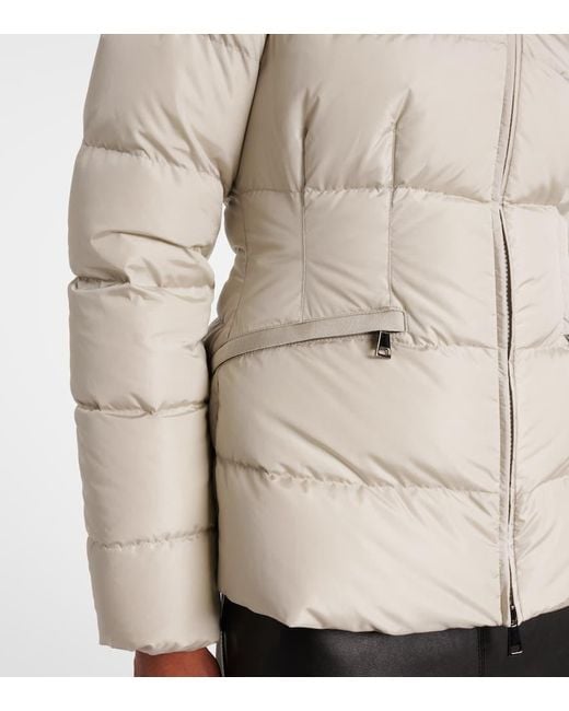 Moncler Natural Avoce Hooded Down Jacket