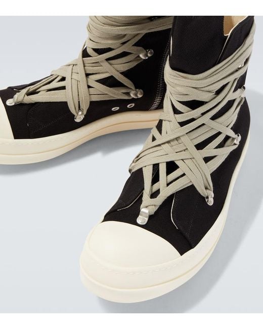 Sneakers Alte Megalace di Rick Owens in Black da Uomo