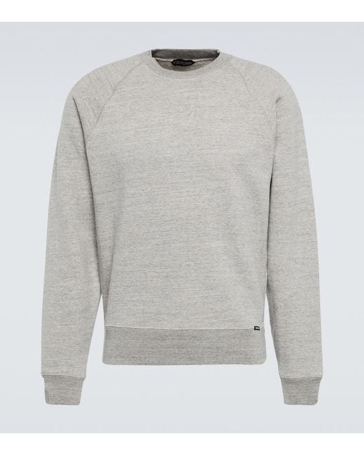 Tom Ford Sweatshirt Aus Baumwolle in Gray für Herren