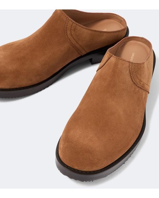 Dries Van Noten Brown Suede Mules for men