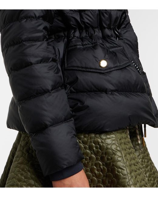 Moncler Black Raies Hooded Quilted Down Jacket