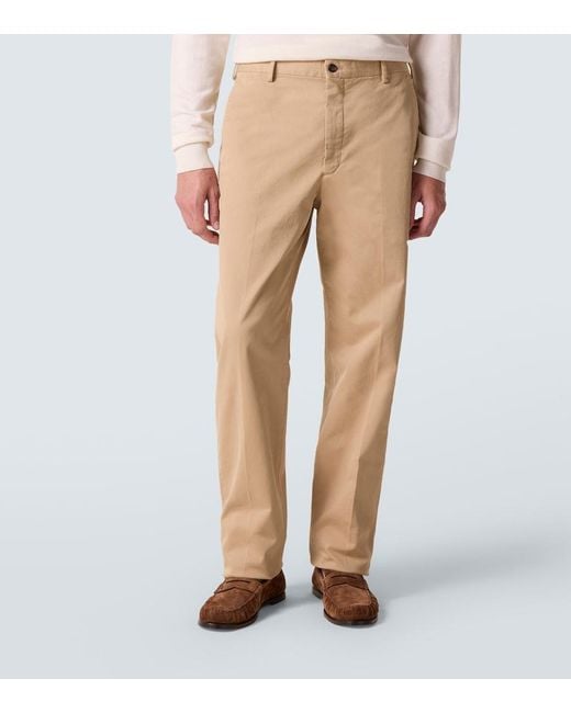 Slowear Natural Cotton Straight Pants for men