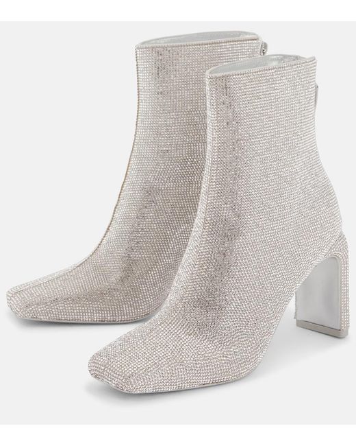 Jonathan Simkhai Gray Kelsey Embellished Ankle Boots
