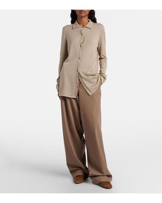 The Row Brown Soft Mocassin Two Suede Loafers