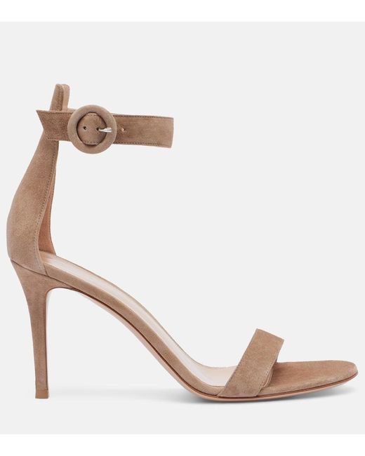 Sandali Portofino 85 di Gianvito Rossi in Brown
