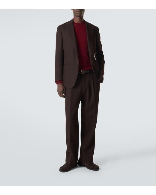 Jersey Gio De Cachemir Saman Amel de hombre de color Red