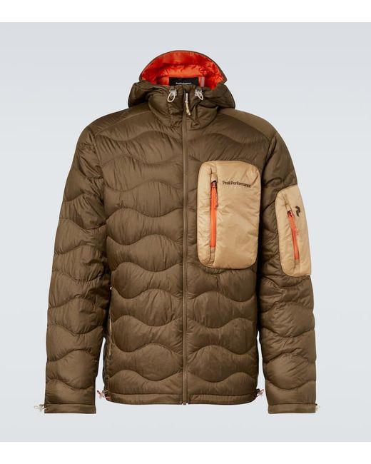 Peak Performance Green Helium Quilted Down Jacket for men