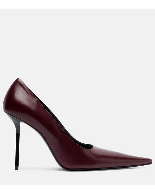 Victoria Beckham Purple Leather Pumps