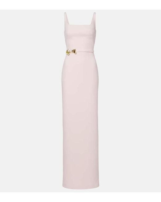 Safiyaa Pink Verzierte Robe Kristena
