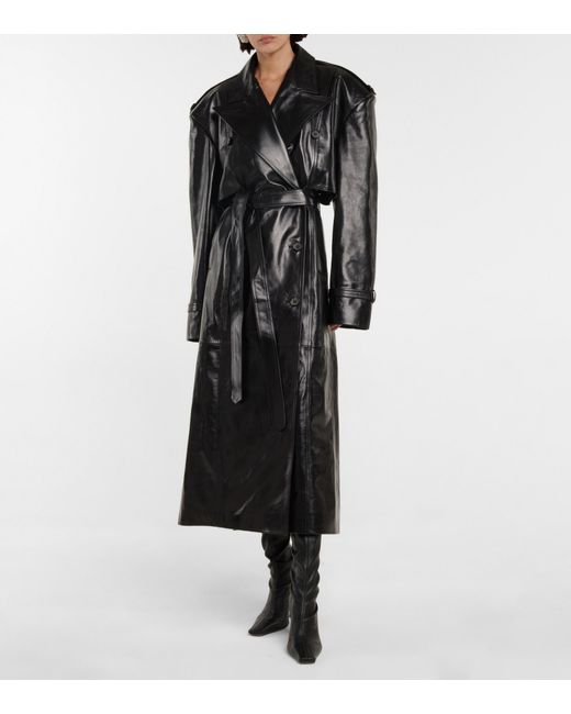 magda butrym leather coat