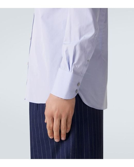 Tom Ford Blue Cotton Poplin Shirt for men