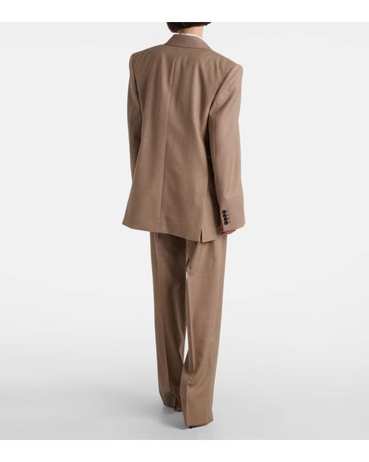 Saint Laurent Natural Wool Blazer