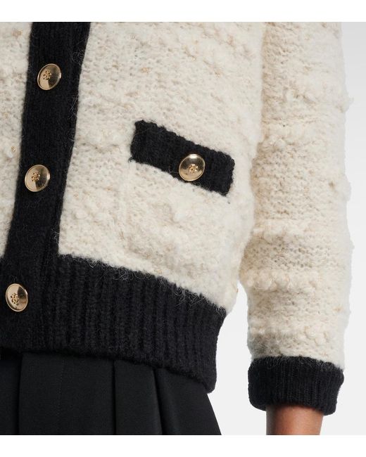 Dorothee Schumacher Black Delightful Sparkle Wool-Blend Cardigan