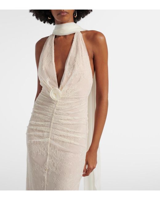 De La Vali Natural Bridal Amora Lace Tulle Gown