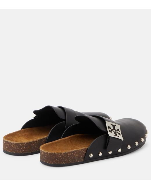 Tory Burch Black Mellow Studded Mule