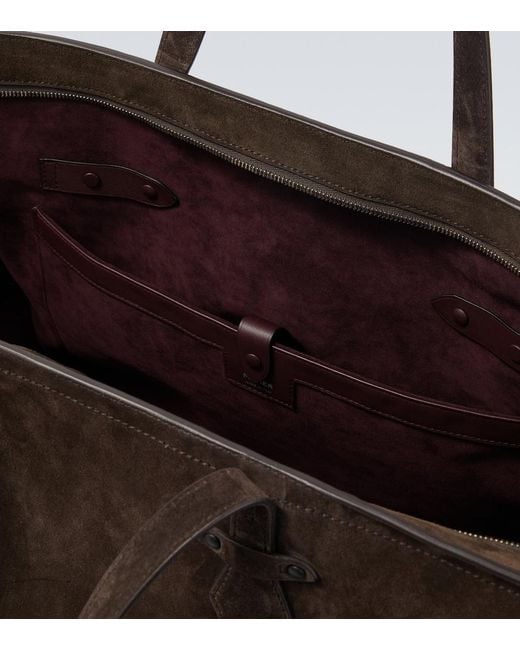 Metier Black Sergeant Suede Duffel Bag for men