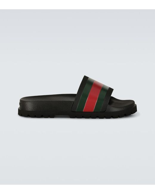 Gucci Web Slide in Black für Herren