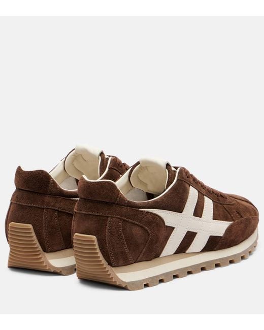 Hogan Brown H671 Suede Sneakers