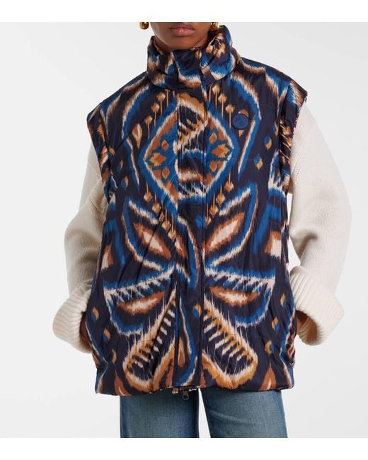 Farm Rio Red Reversible Printed Puffer Jacket