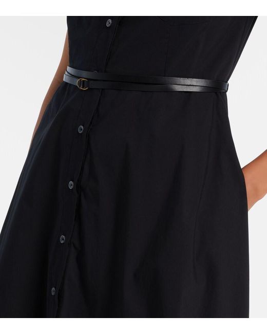 Altuzarra Black Kiera Cotton-Blend Shirt Dress