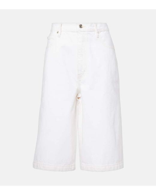 FRAME White The Boy Denim Bermuda Shorts