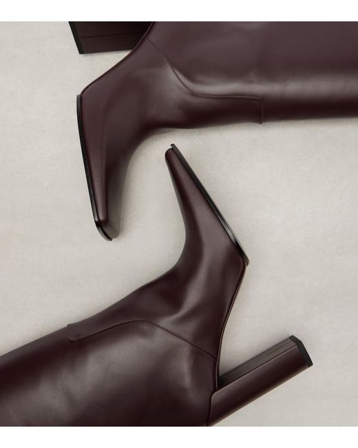 Alaïa Brown Stiefel Aus Leder
