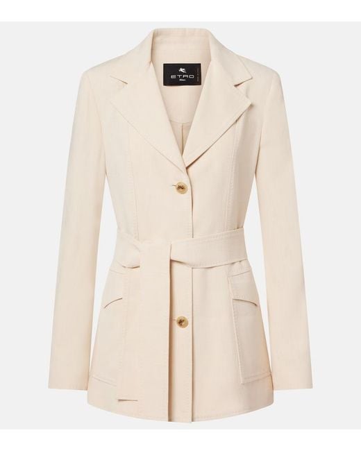 Etro Natural Safari Blazer
