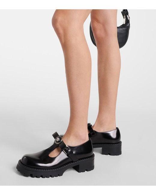 Versace Black Derbies