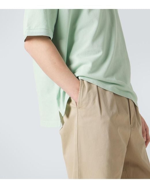 Visvim Blue Mondo Weller Cotton Pique Polo Shirt for men