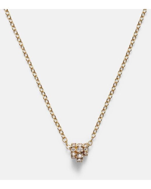 Spinelli Kilcollin Metallic Vesta 18Kt Chain Necklace With Diamonds