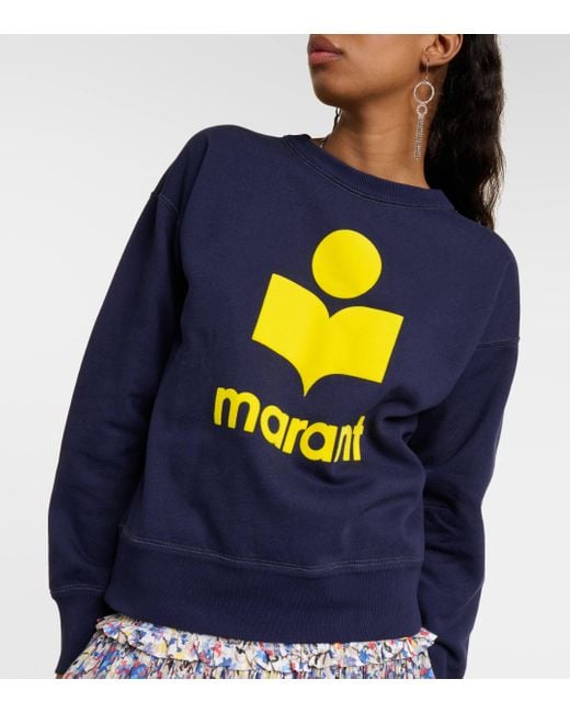 Sweat-shirt Moby a logo Isabel Marant en coloris Blue