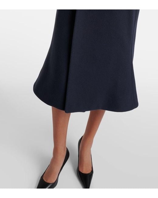 Abrigo Godet De Lana Balenciaga de color Blue