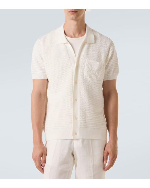 Camicia Cesar di Frescobol Carioca in Natural da Uomo