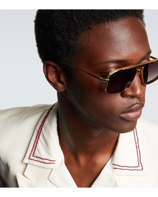 Jacques Marie Mage Aviator-Sonnenbrille Earl in Brown für Herren