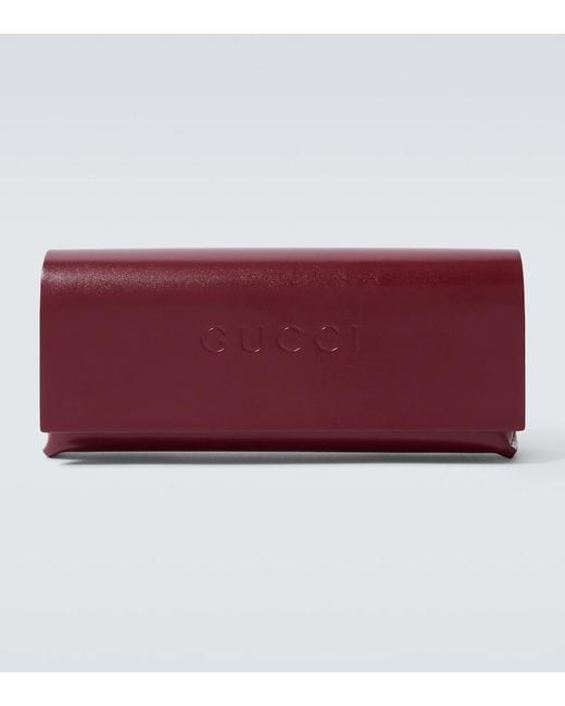 Gucci Green Gg Rectangular Sunglasses for men